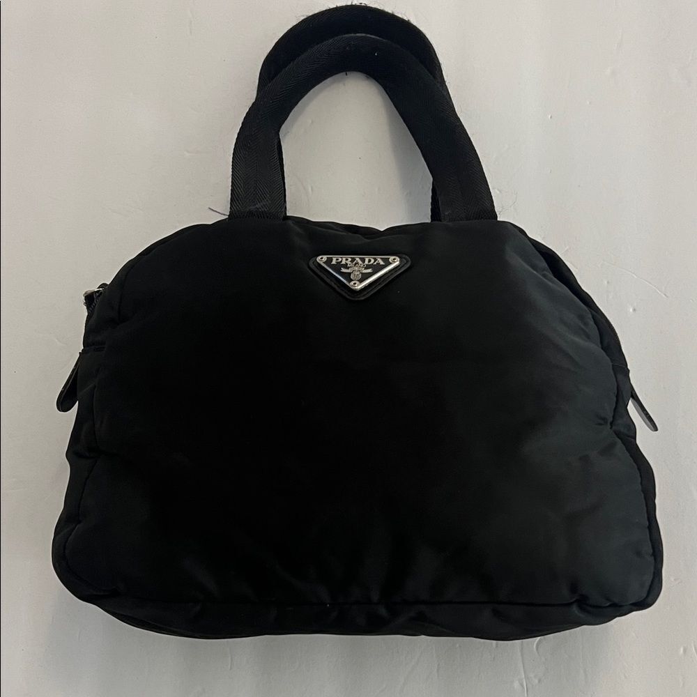 Vintage Prada black nylon handbag